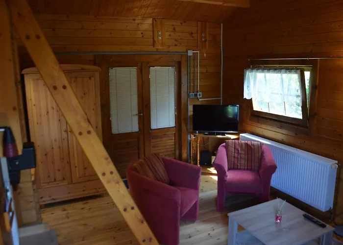 Gemuetliches Blockhaus, Waldblick, Naehe Ber/sxf Hébergement de vacances Berlin